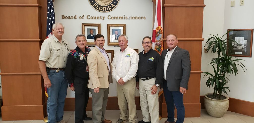 Region IX Past Presidents and Directors in attendance at the American Wood Council training in Pensacola. Left to right: Past President Paul Antoine, Past President William Gil, Executive Director and Past President Blake Steiner, Past president Jeff kappelman, Current President Claudio Grande, and Current Vice President Jason Pryor